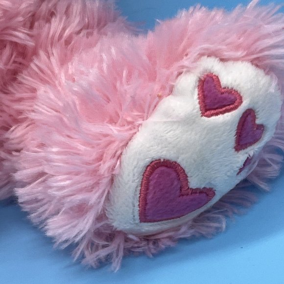 Dan Dee Hug Me Teddy BEAR PLUSH Pink Shaggy Sitting Stuffed Animal Toy Friend - Picture 5 of 8